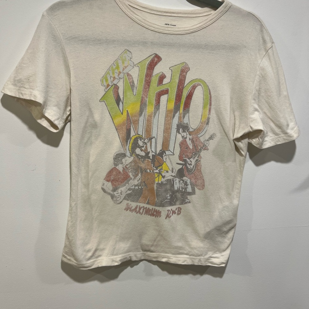 Abercrombie & Fitch Slightly Graphic Cropped T-Shirt - “The Who”